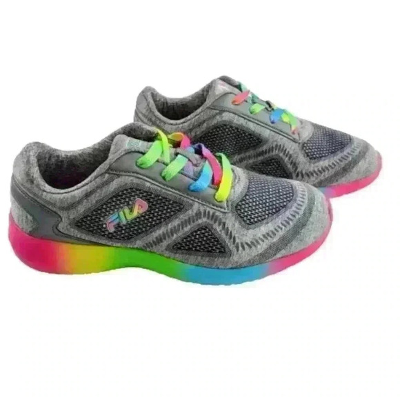 Fila Kids Kameo 3 Shoes Size 4 Gray Multi Color At - Picture 7 of 10